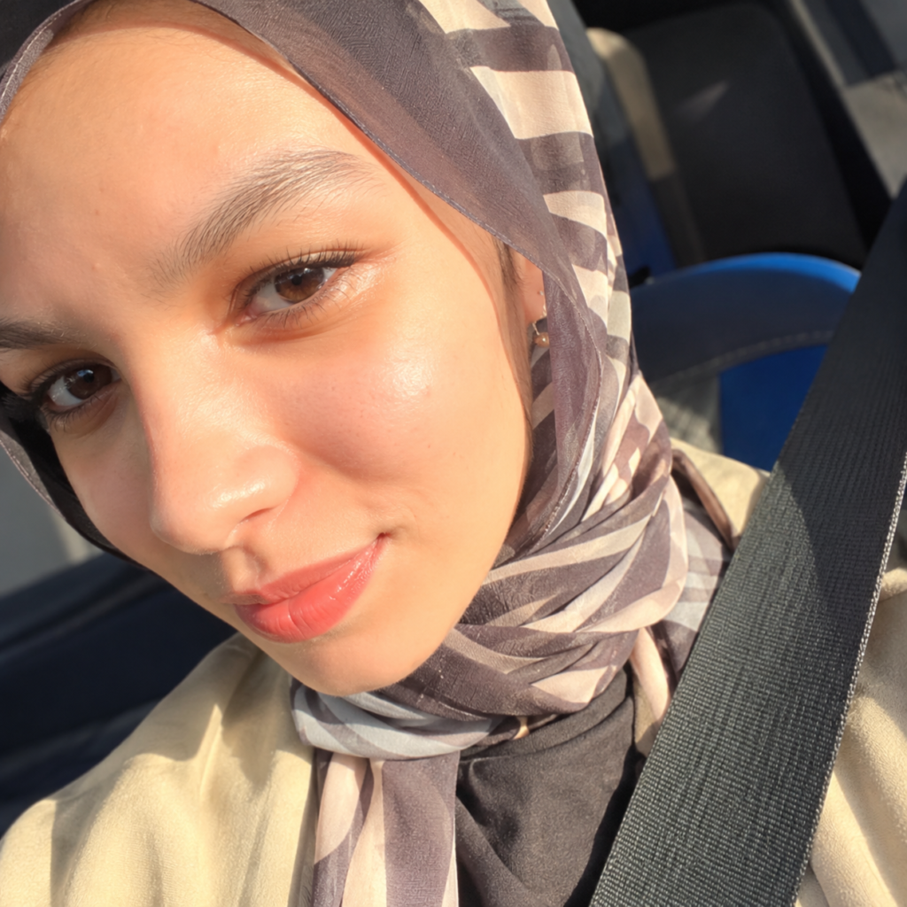 Sunlit Hijab Selfie in the Car 1024x1024